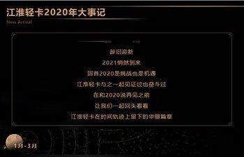 【有大事】歡迎檢閱！2020江淮輕卡大事記 